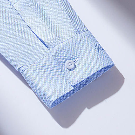 【100棉免烫抗皱】罗蒙春夏长袖衬衫女士正装商务通勤细格纹衬衣女 商品图6