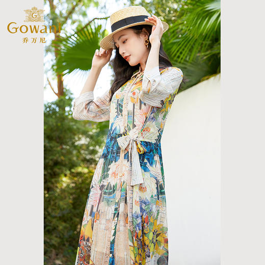 乔万尼真丝桑蚕丝连衣裙女夏季新款高端EF2E325 商品图2