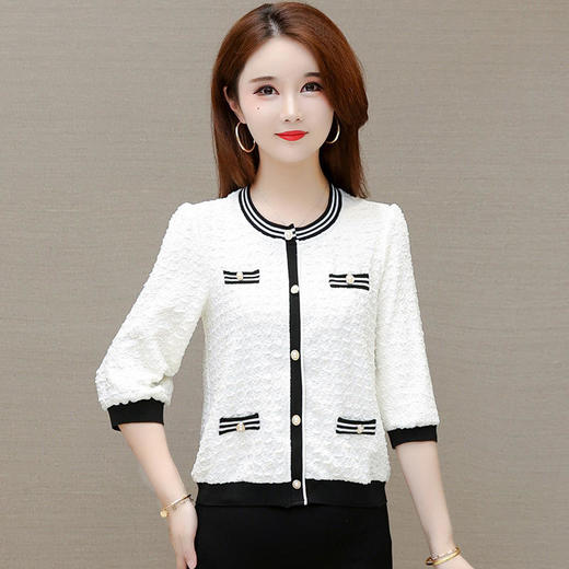 YWE XN15时尚小香风打底小衫气质减龄雪纺衫 商品图3