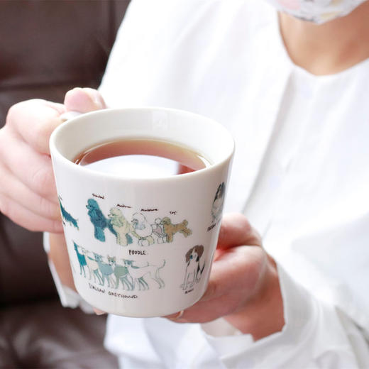 日本进口丸モ高木陶器温感马克杯高木陶器手作热感变色猫咪和狗狗咖啡杯节日礼物马克杯 商品图3