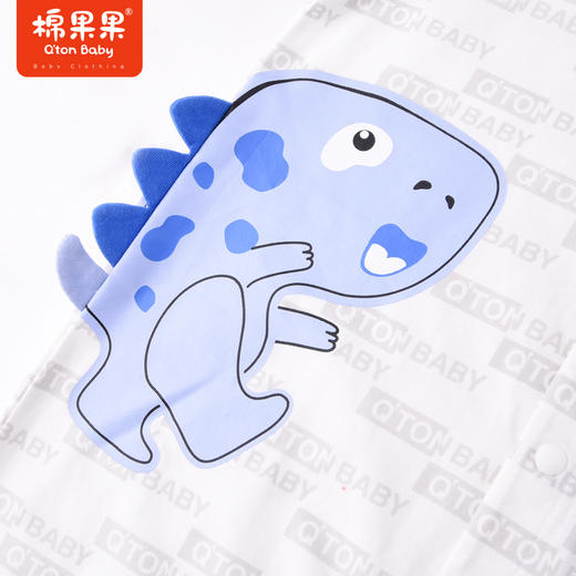 棉果果夏季男童纯棉对开短袖连体衣M212722222280 商品图4