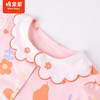 棉果果夏季女童纯棉大翻领对开短袖连体衣M222722222315 商品缩略图1