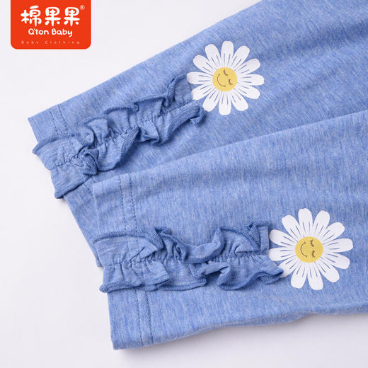 棉果果夏季女童纯棉针织九分打底裤M222208222310 商品图2