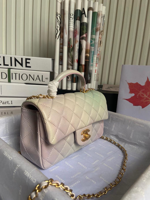 夏季特惠💰1150 原单香奈儿 Chane🎶 Mini CfHandle珠光色AS2431 商品图2