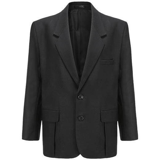   NUTH原创设计黑色大廓形宽垫肩宽松休闲西装男Oversize西服女百搭 商品图4