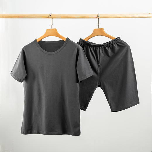 日式无印T恤全棉套装良品纯色T恤衫男女情侣款 A-4579 商品图5