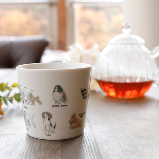 日本进口丸モ高木陶器温感马克杯高木陶器手作热感变色猫咪和狗狗咖啡杯节日礼物马克杯 商品图1