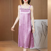 纯色仿香云纱，无袖裙内搭裙子宽松显瘦吊带裙KQL-9860 商品缩略图9