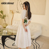 oldcolour2022春夏新款休闲圆领连衣裙BO21101012 商品缩略图1
