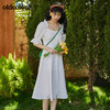oldcolour2022夏季新品气质方领连衣裙BO21101028B 商品缩略图0