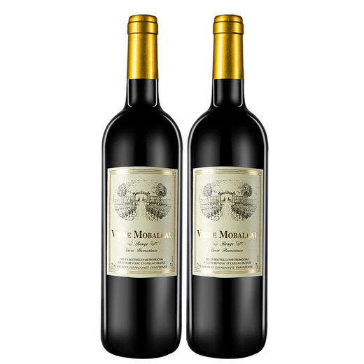建发酒业 法国原瓶进口红酒 莫堡佳酿干红葡萄酒 12度750mL 圆润而丰满 红酒 两瓶装 商品图0