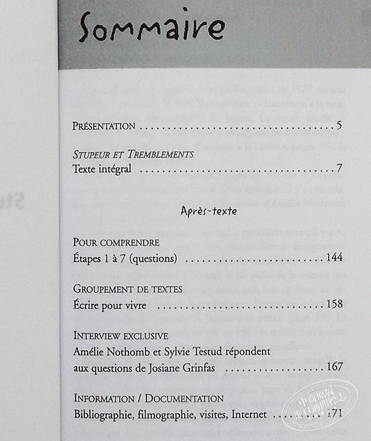 【中商原版】【法文版】阿梅丽·诺冬：诚惶诚恐（1999年法兰西学院小说奖）法文原版 Stupeur et tremblements Amélie Nothomb 法国获奖小说 商品图4