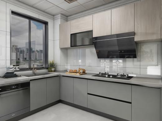 橱柜乐嘉系列，实木多层板，整体橱柜定制特权定金，具体价格请咨询客服，电话：13065029550。 商品图0