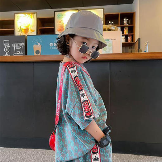 裁缝学苑TQ17 男童套装2022新款短袖T恤裤子服装纸样 儿童打版图 商品图4