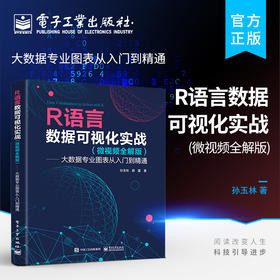 官方正版 R语言数据可视化实战 微视频全解版 大数据专业图表从入门到精通 常用的数据可视化方法及R语言应用包的使用方法讲解