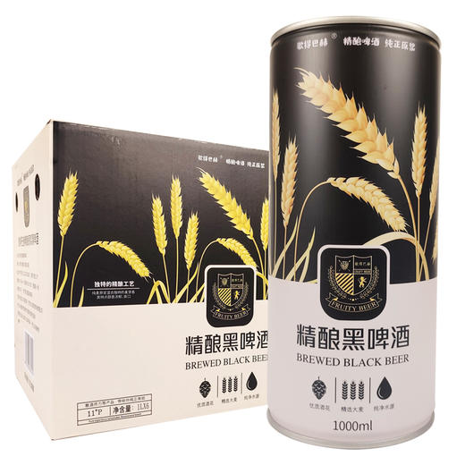 ▽[啤酒]歌得巴赫(黑啤)精酿啤酒1000ML 商品图0