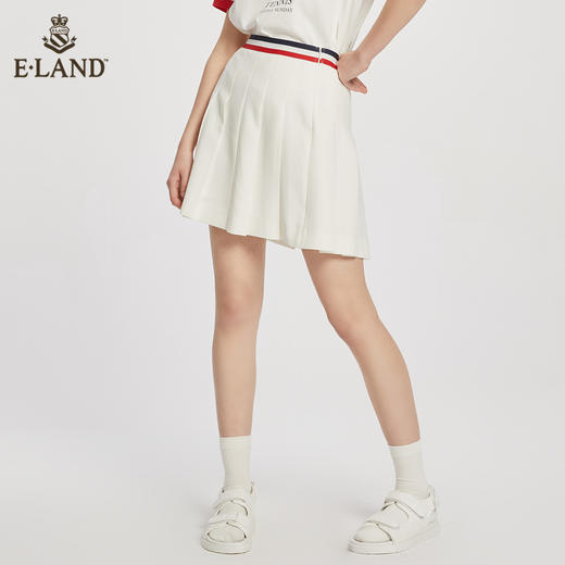 ELAND衣恋减龄时尚松紧裤腰青春学院风百褶裙女EEWHC24H1M 商品图1