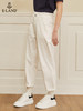 ELAND衣恋2022年春季新款简约休闲设计感高腰显瘦阔腿裤牛仔裤女EETJC23H1C 商品缩略图1