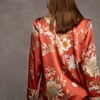 Solo seta丝绸印花中国风睡衣套装女家居服桑蚕丝睡衣秋冬真丝 商品缩略图3