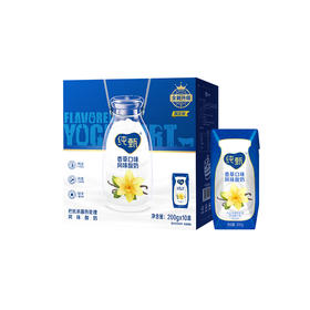 【6月零包】纯甄巴氏杀菌热处理香草味风味酸牛乳利乐钻200g×10包（加高版）