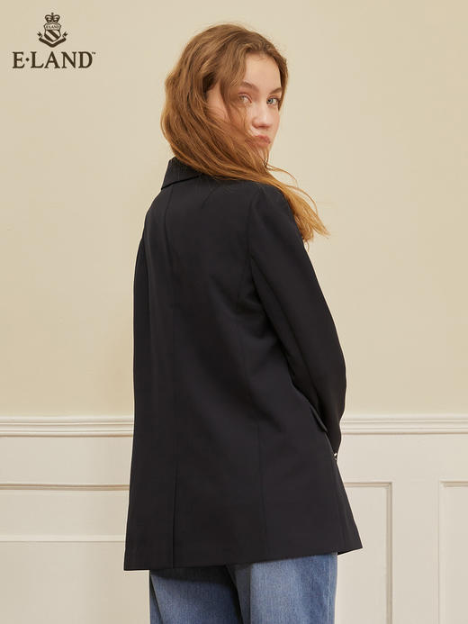 ELAND衣恋优雅时尚小众气质纯色系通勤西装外套女EEJKC23H2M 商品图1