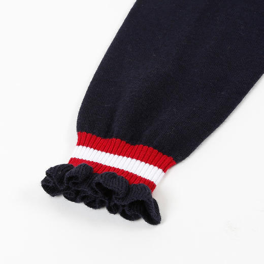 mettekids儿童毛衣2022春季新款开衫打底衫蝴蝶结女童可爱针织衫 商品图6