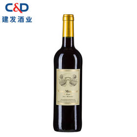 建发酒业 法国原瓶进口红酒 莫堡佳酿干红葡萄酒 12度750mL 圆润而丰满 红酒 单瓶装