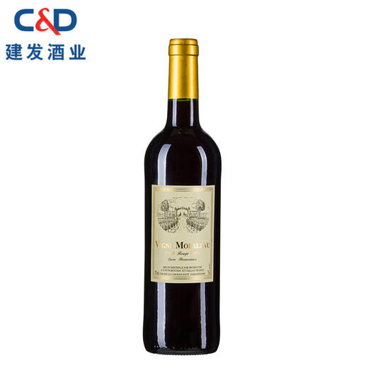 建发酒业 法国原瓶进口红酒 莫堡佳酿干红葡萄酒 12度750mL 圆润而丰满 红酒 单瓶装 商品图0