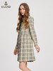 ELAND衣恋学院风复古格纹青春减龄衬衫连衣裙女EEOWC23N2M 商品缩略图2