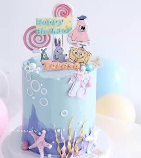 海绵宝宝翻糖糖牌 （提前3天预订）