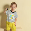 棉果果夏季男童纯棉假两件短袖连体衣M212727222279 商品缩略图1