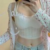 INS超火 甜酷夏日辣妹吊带+复古蕾丝清纯吊带美背2件组合装国庆出游七夕情人节 商品缩略图5