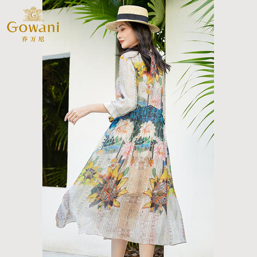 乔万尼真丝桑蚕丝连衣裙女夏季新款高端EF2E325 商品图4