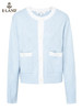 ELAND衣恋温柔清新甜美舒适圆领短款针织开衫女EECKC23Q3N 商品缩略图4