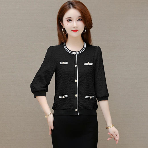 YWE XN15时尚小香风打底小衫气质减龄雪纺衫 商品图5