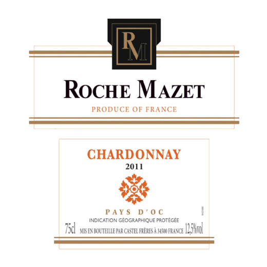 建发酒业 法国原瓶进口 卡思黛乐castel玛茜霞多丽 琼瑶浆白葡萄酒 黑品乐 罗纳河谷村庄 西拉 霞多丽 商品图2