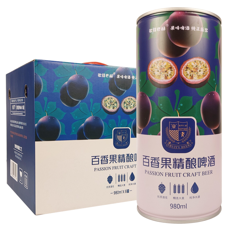 [啤酒]果味啤酒(百香果味)980ML