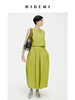HIDEMI 简约拉链设计感自然棉质三件套套装 苹果绿衬衫/苹果绿茧型半身裙/雾霾蓝衬衫/雾霾蓝茧型半身裙/苹果绿短背心/雾霾蓝短背心 商品缩略图7