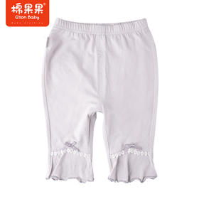 棉果果夏季女童纯棉莫代尔七分裤打底也可外穿舒适透气M222206222308