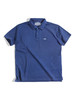 工装优选 美式复古蓝染翻领POLO衫T恤克莱因蓝短袖纯棉打底衫男夏 商品缩略图4