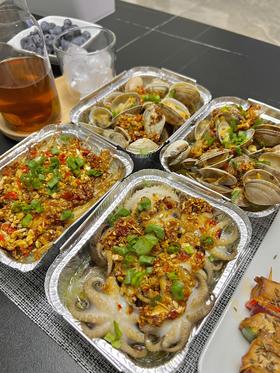 佐料机 | 青椒烤虾滑&鸡肉串&锡纸小海鲜