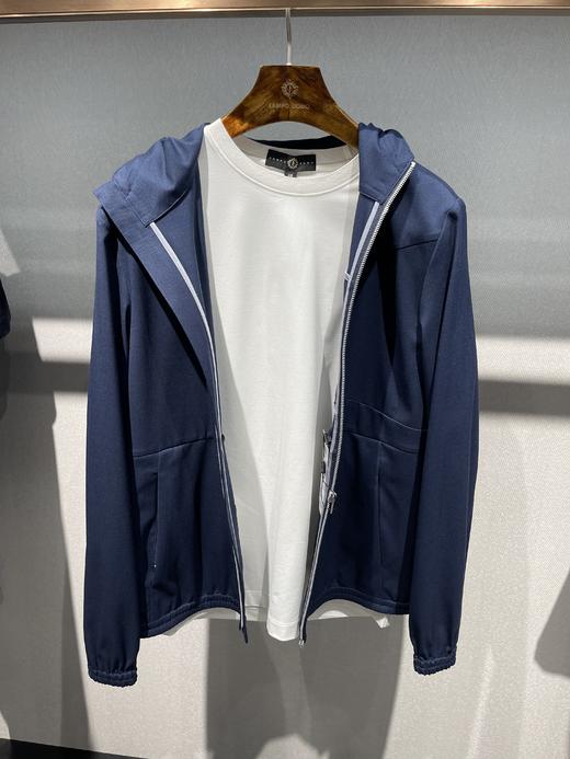 【4F】蓝豹机洗羊毛蓝色夹克 商品图0