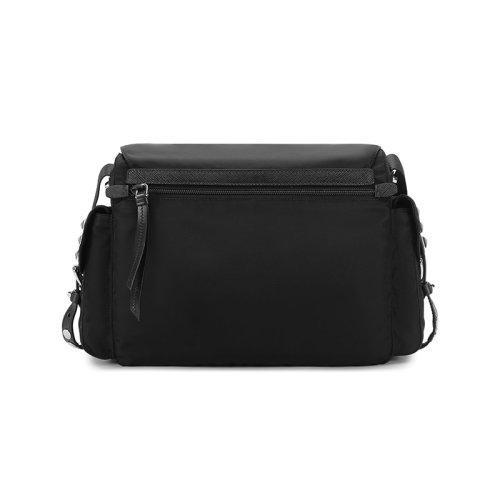 【国内现货】PRADA/普拉达 2021款 女士织物铆钉装饰单肩斜挎包 1BD118 2BYB 商品图2