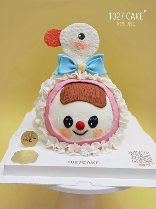 1027CAKE | 翻糖装饰 立体蛋糕 小女孩 加油鸭！ 商品图1