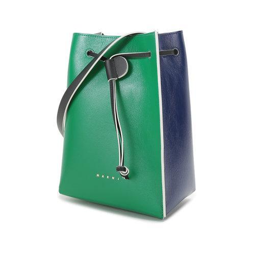 【国内现货】MARNI/玛尼 2021款 女士牛皮革单肩斜挎包抽绳包水桶包 SCMP0040Q0 P2644 商品图1