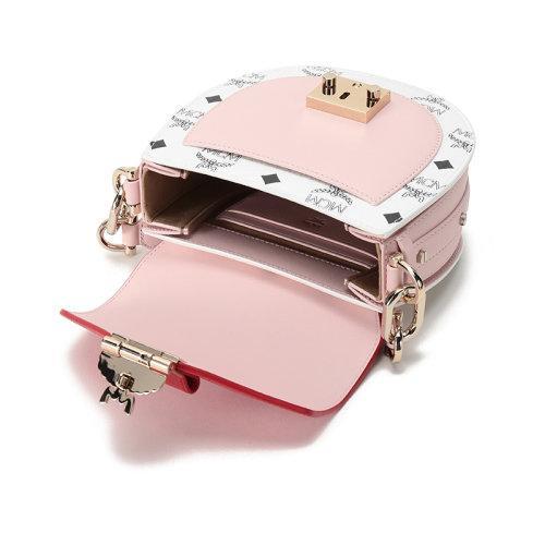 【国内现货】MCM/MCM 2021款 女士皮革拼接Patricia Visetos迷你款手提单肩斜挎包 MWSBSPA02 商品图8