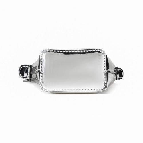 Longchamp/珑骧 2021款 女士LE PLIAGE系列迷你款金属质感聚酰胺帆布手提单肩斜挎包零钱包饺子包 10099 HTE 商品图3