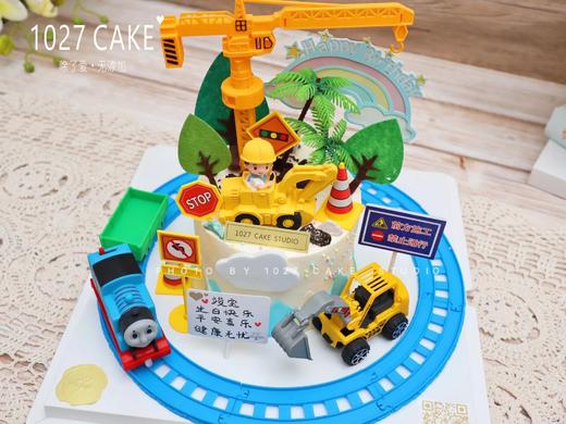 1027CAKE |  工程车 挖土机 托马斯主题蛋糕 商品图2