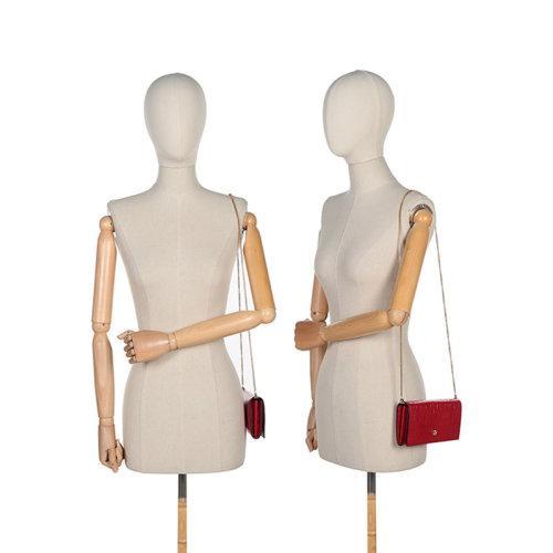 Alexander McQueen/亚历山大麦昆 2021款 女士皮革单肩斜挎包手拿包链条包 632031 1JM0G 商品图9