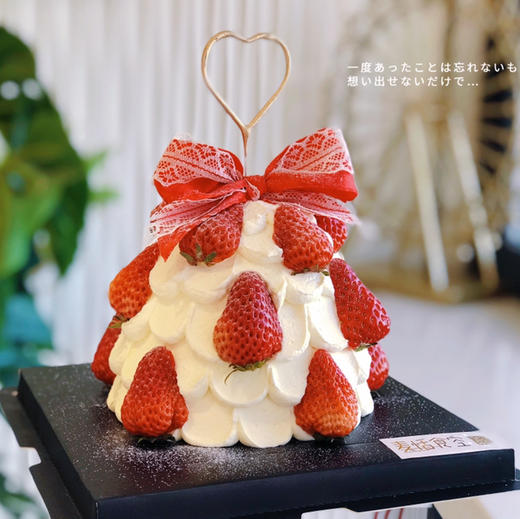 草莓挞4英寸（蝴蝶结随机） 商品图0